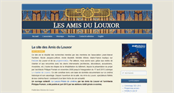 Desktop Screenshot of lesamisdulouxor.fr