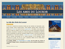 Tablet Screenshot of lesamisdulouxor.fr